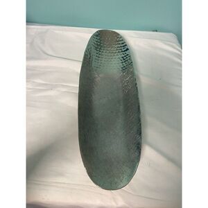 Vintage Everlast Hand Forged Hammered Aluminum Tray Bamboo‎ Design, 19"Lx6"W